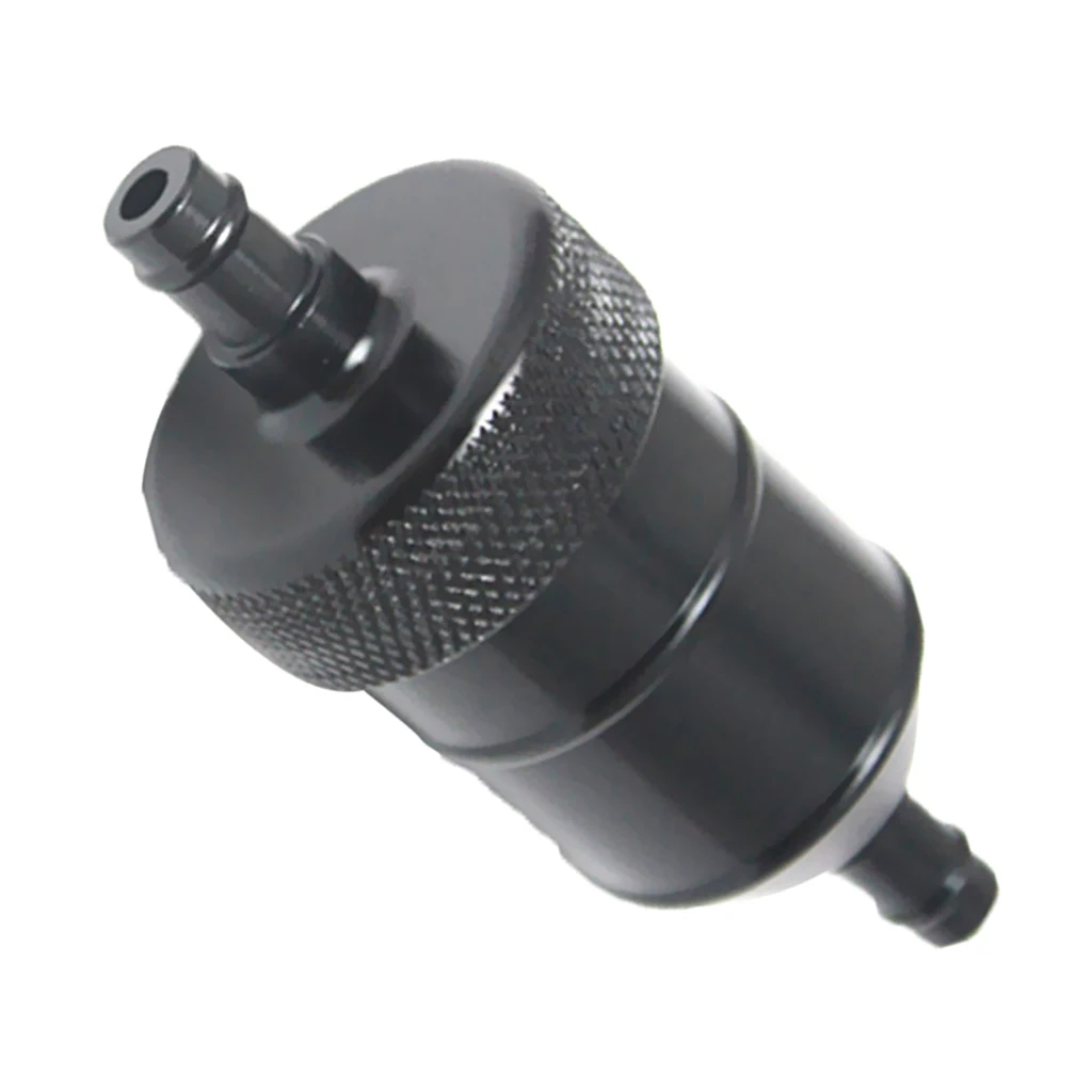 8mm 5/16'' Universal Chrome Aluminum Fuel Filter Car Petrol Diesel Inline