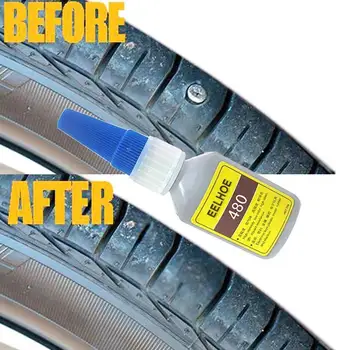 

Gel Caulk Adhesives Sealers Car Tire Repair Patch Sealant Rubber Glue Bike Mighty Tyre Puncture Metal Plastic Repair Welding20ml