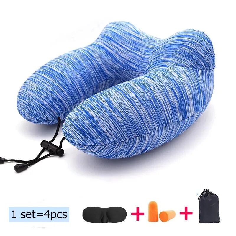MTL Portable inflatable travel pillow U-Shaped Neck Pillow pillow for flight Outdoor Pillow
