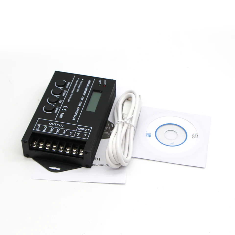 Regolatore Di Tempo Programmabile TC421 WiFi, 5 Canali Per Luci LED - Controllo Da App, Timer, Dimmer, Per Casa E Negozi