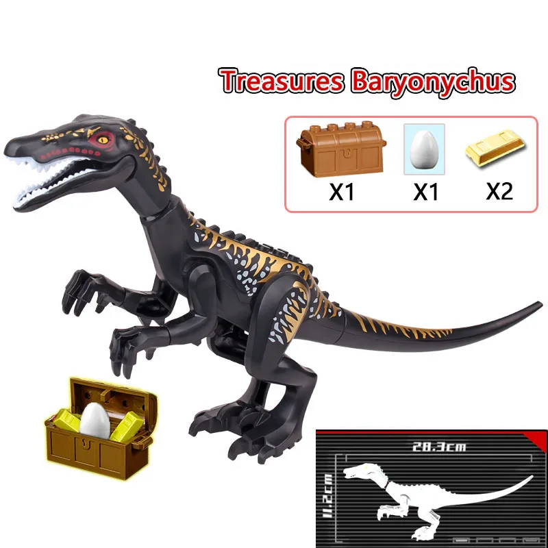 Jurassic Park World Dinosaurs Indoraptors Rampage at Lockwood Estate Model Figure Blocks Construction Building Toys For Children 29