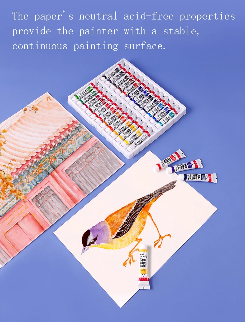 Импортное Рисование акварелью из хлопка, книга A3/A4/A5, переводная цветная бумага для рисования, бумага для рисования Papel acuarella, художественные принадлежности