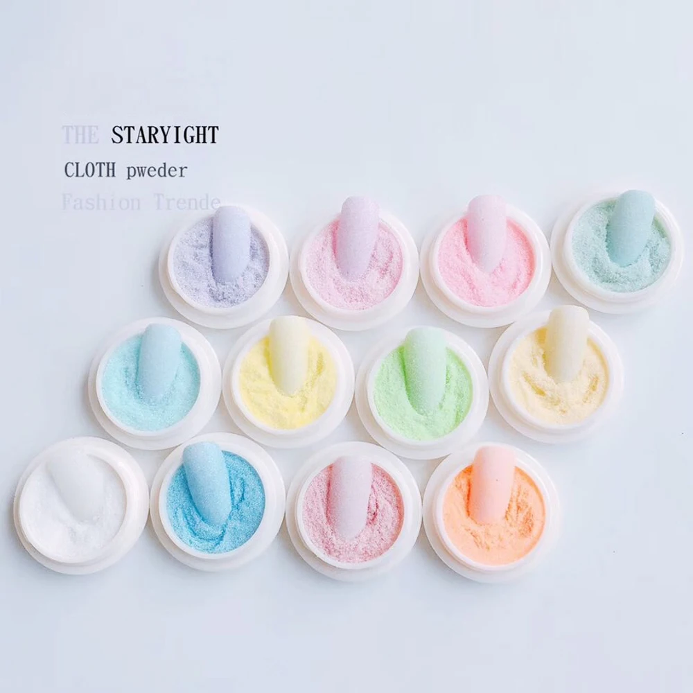 Mermaid Nail Glitter Powder Woolen Sugar Starlight Effect Chrome Nail Polish Design Glitter DIY Pigment Powder 12Box/set nail powder nail glitter nail pigment nail decoration nail decorations nail powder set