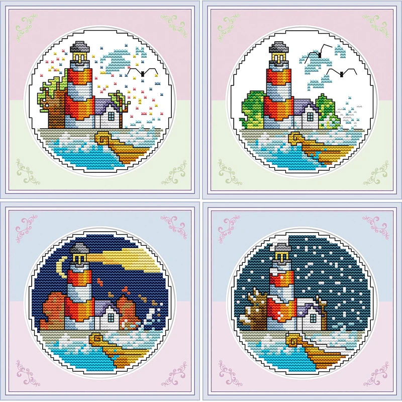 Набор для вышивки крестиком Four Seasons 11CT 14CT украшение спальни из ткани с