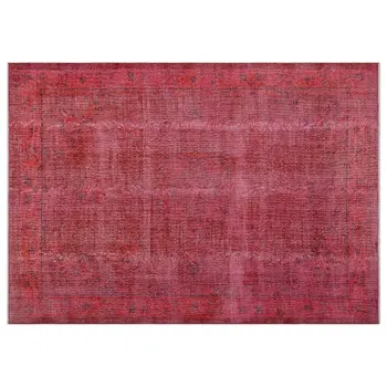 

Handmade Red Vintage Overdyed Turkish Area Rug 205x290 Cm-6'9''X9'6''