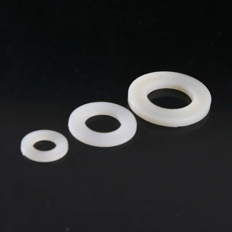 M2 M2.5 M3 M4 M5 M6 M8 M10 M12 M14 M16 M18 M20 White plastic screw nylon washer 50pcs | Обустройство дома