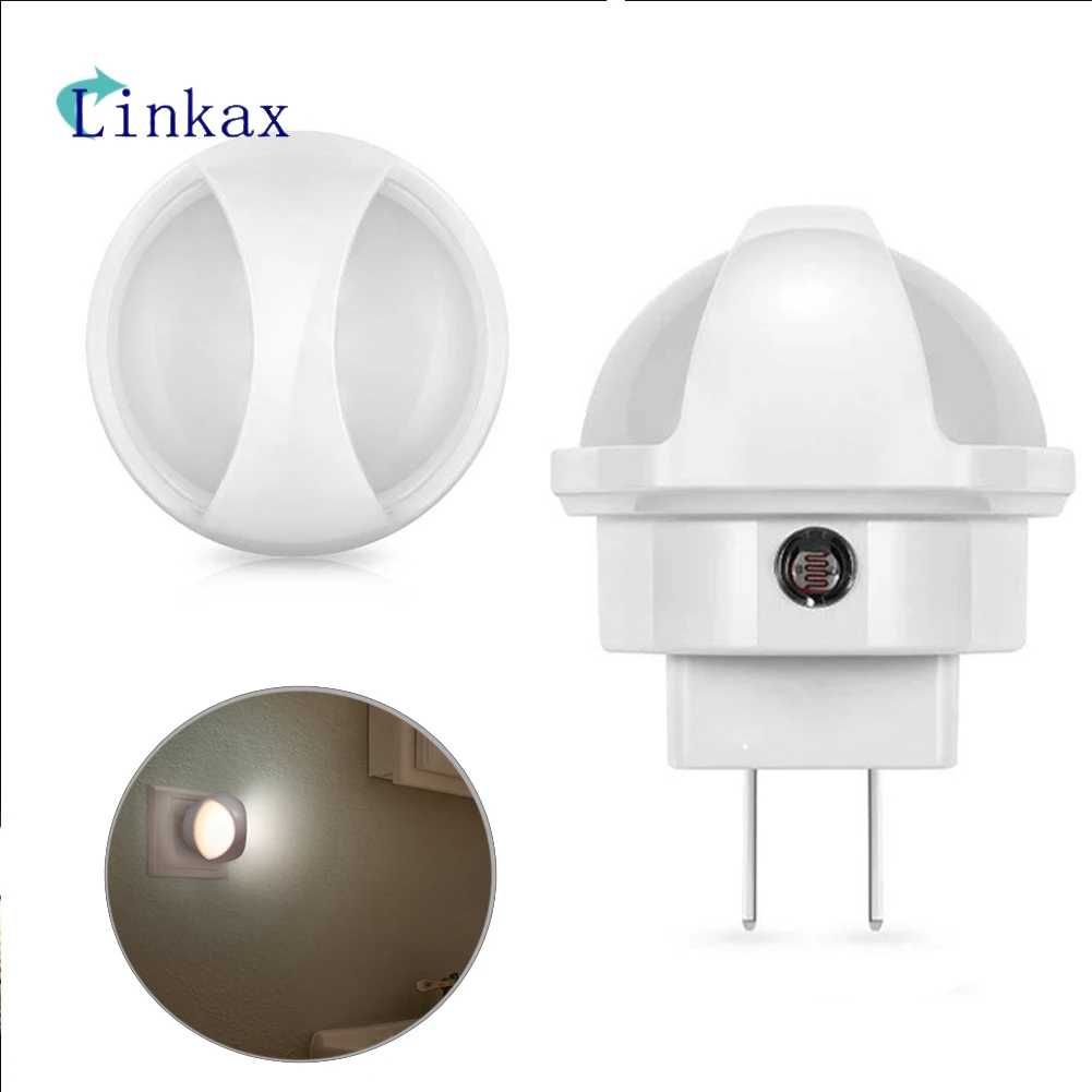 

Mini Night Light Sensor Control Led Night Lights Intelligent LED EU US Plug Induction Lamp Energy Saving Lighting