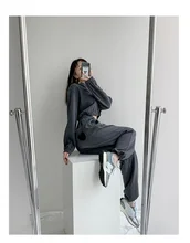 

Spring 2021 Fashion Cotton Jogging Sweatpants Track Pants Women Korean Harajuku All-Match Joggers Sports Pants Casual Trousers