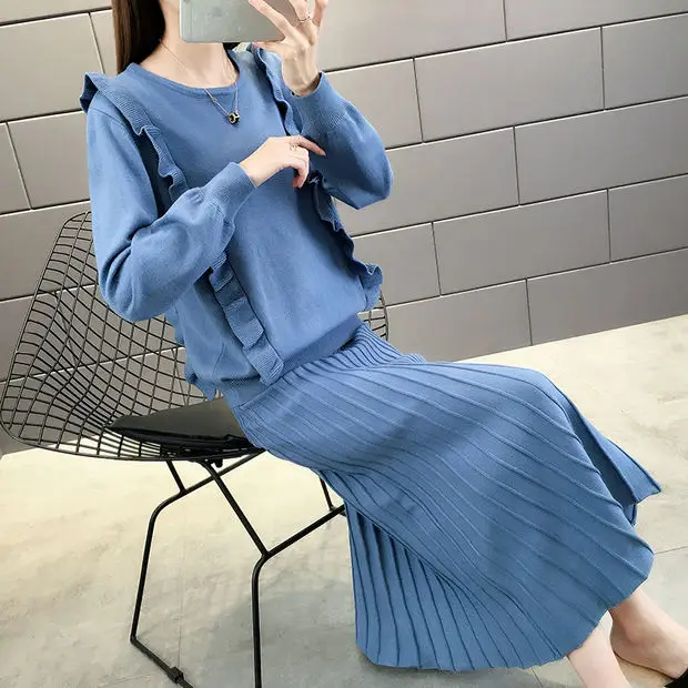 Blusas De Inverno Feminina, джемпер из лайкры, компьютерный трикотажный пуловер, 9466, настоящая фотография, Осень-зима, свитер из двух частей 70