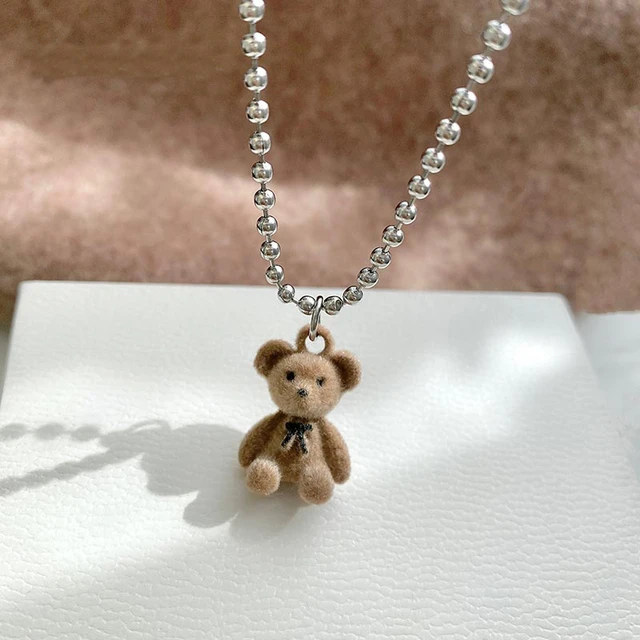 Teddy Bear Necklace Bracelet SET • Gummy Bear Cute Choker – Passion Jewelz  Studio