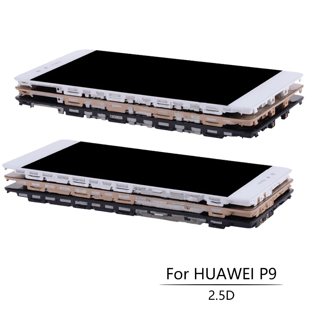 5 2 &quot100% новый для HUAWEI P9 ЖК дисплей сенсорный экран с рамкой дигитайзер Замена EVA L09