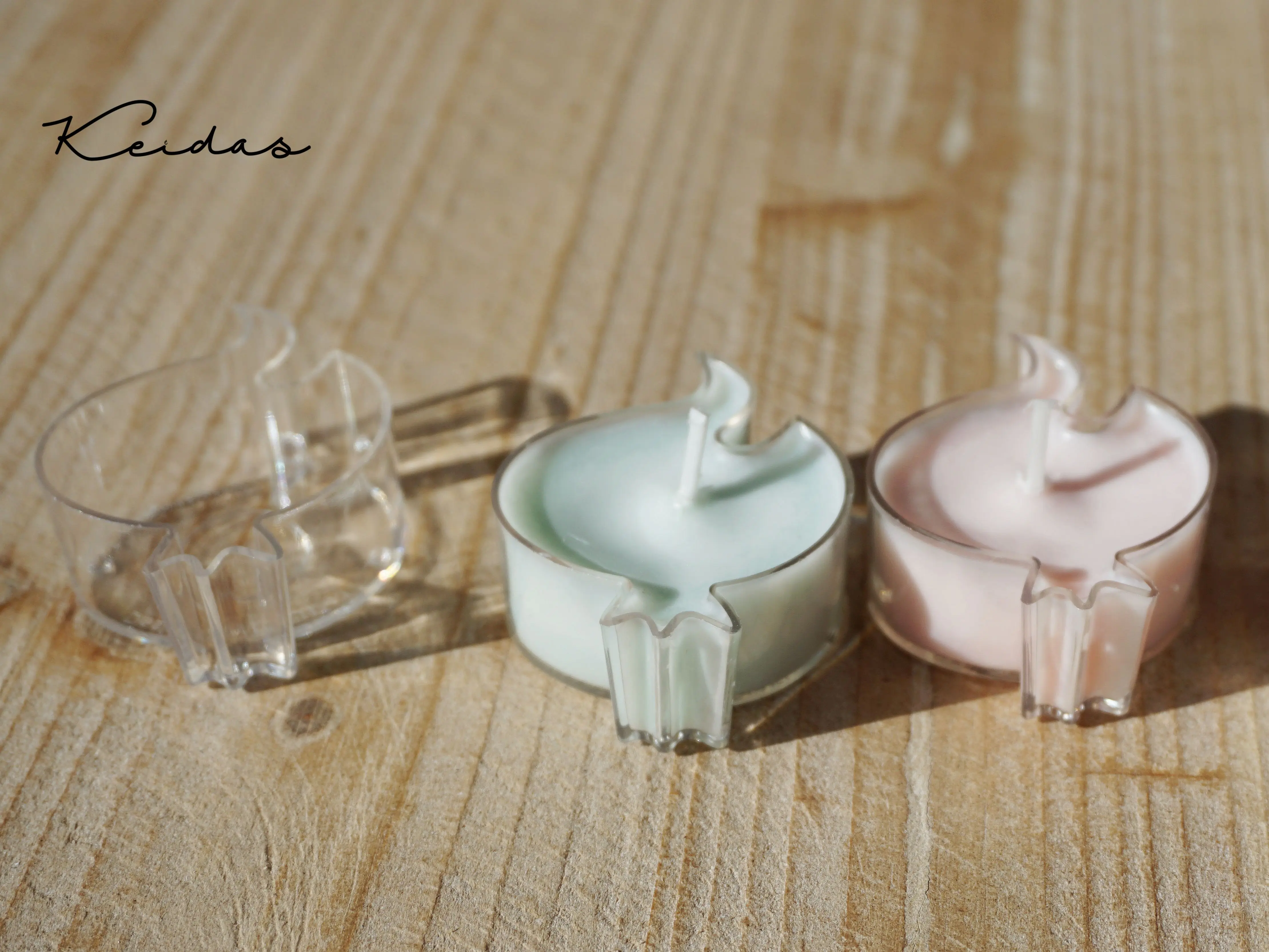 High Transparent Flame Shape Plastic Candle Containers for DIY Wedding Candle Making 20PCS