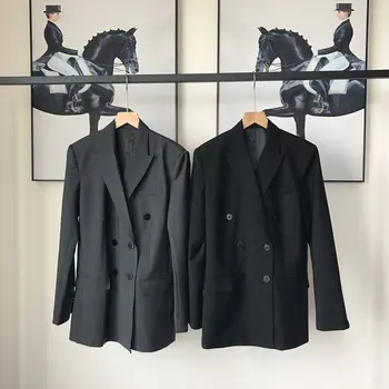 

2020 new ladies high quality fashion long sleeve lapel solid color blazer 0912