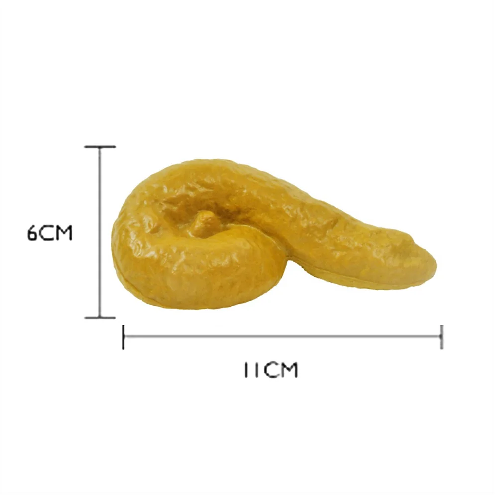 Sponge Creative Tricky Toy for Halloween Props for Gag Bathroom Kids Gift Closestool Fake Human Poop April Fools' Day