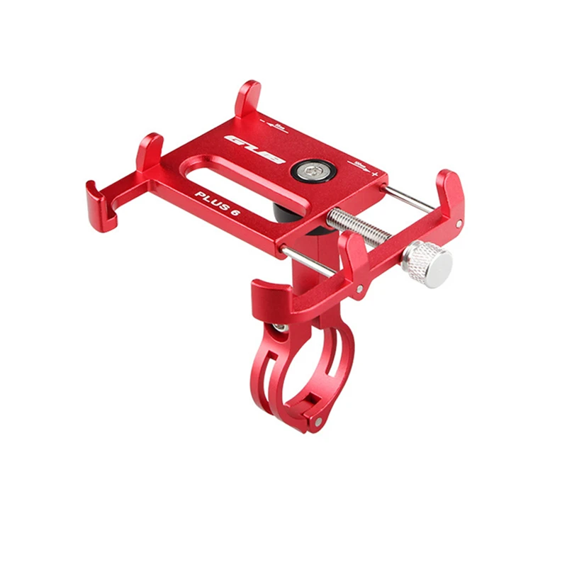 

Plus 6 Aluminum Alloy Bicycle Phone Holder 360 Degree Rotatable Bike Phone Stand Support For 3.5-6.2 Inch Mobile Phone / GPS