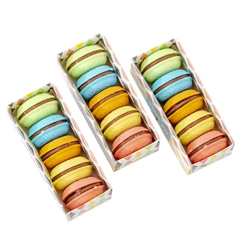 

5pcs/lot Candy Color Macaroon Eraser Eraser Rubber Pencil Erasers Stationery Students Gifts