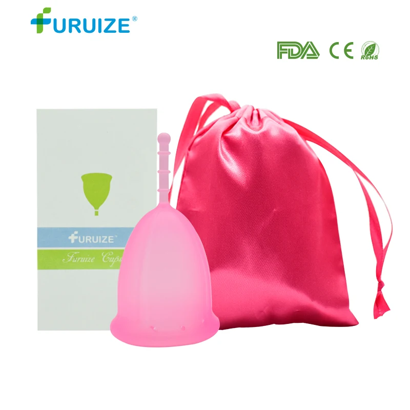 1pcs Pink-1Bag Быстрая, чашка Глория, менструальная чашка,, медицинский класс, силиконовая чашка, для женской гигиены, Женская чашка, забота о здоровье, менструальная чашка - Цвет: 1pcs Pink-1Bag