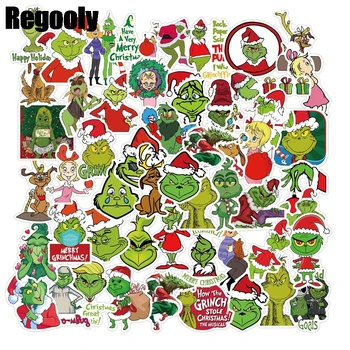 

50pcs Dr seuss Christmas hat cats Scrapbooking Stickers Packs Waterproof Skateboard Luggage Motorcycle Guitar Graffiti Kid gifts