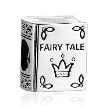 

Authentic 925 Sterling Silver Bead Fairy Tales Book Charms fit Pandora Bracelet Bangle DIY Jewelry