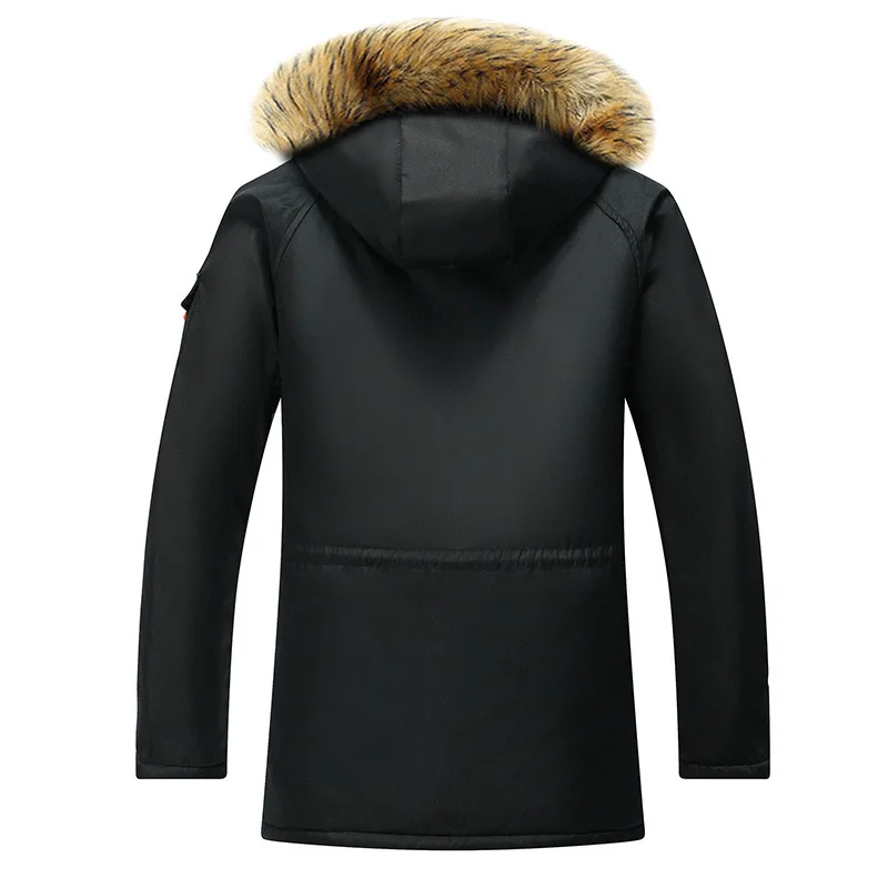 Новинка года; водонепроницаемый съемный меховой воротник; Veste Homme Hiver
