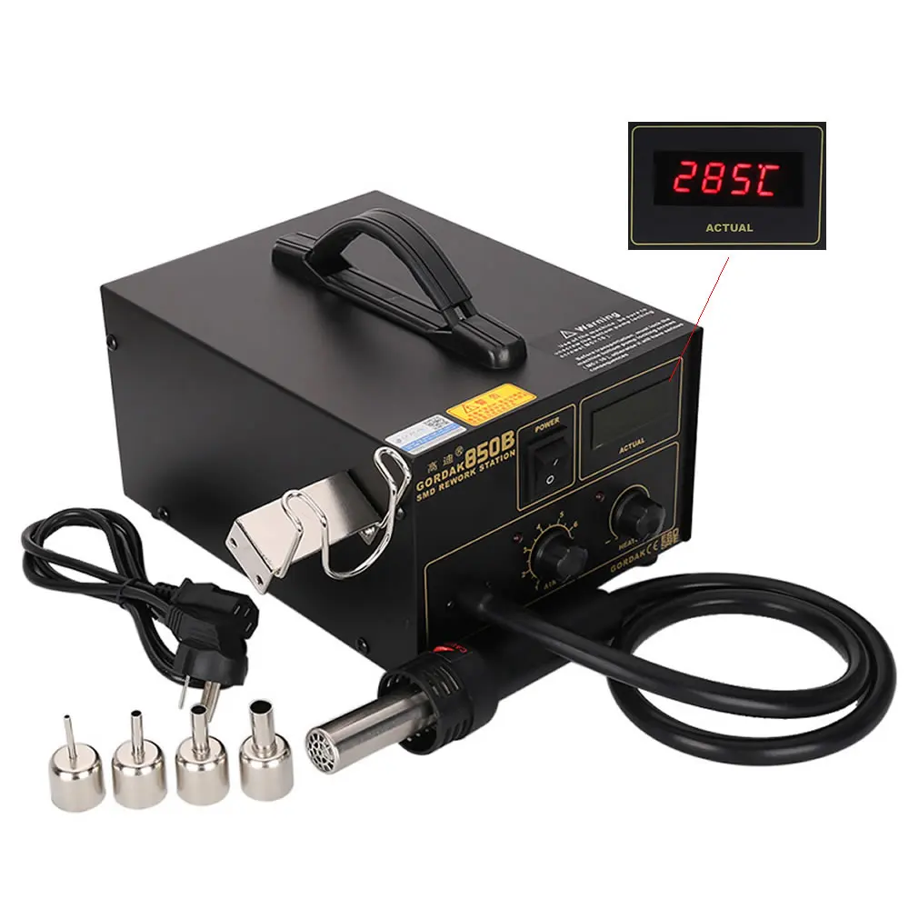 Gordak850b Hot Air Gun Desoldering Station Air Pump Constant Temperature Bga Repair Tools Smd