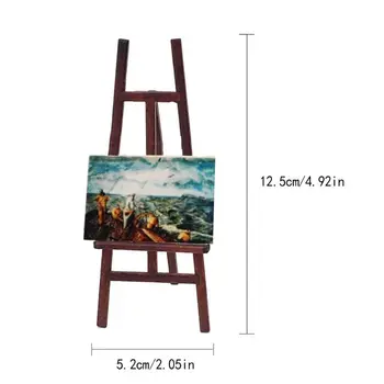 

1:12 Miniature Dollhouse Decor Furniture Easel Mini Drawing Frame Watercolor Box GXMB