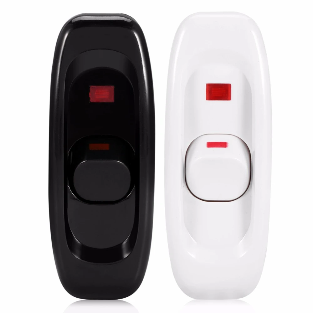 VIP 1Pcs Bedside Lamp Switch AC 250V 10A Inline ON/OFF Table Desk Lamp ...