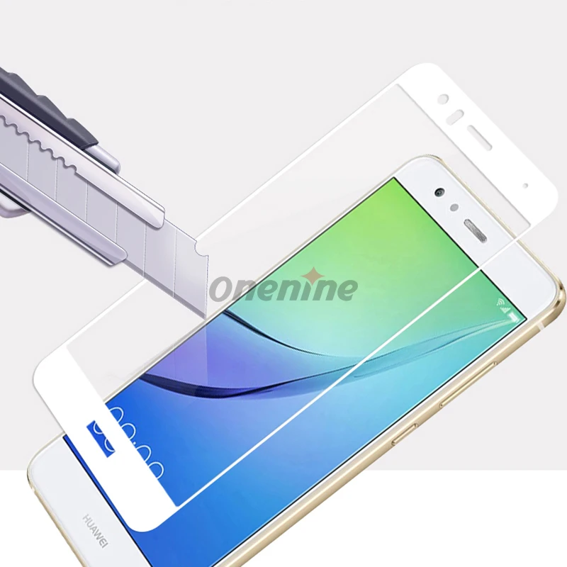 Закаленное 3d стекло Onenine изогнутое премиум для huawei P10 Lite Plus 2017 защитная пленка 2.5D с