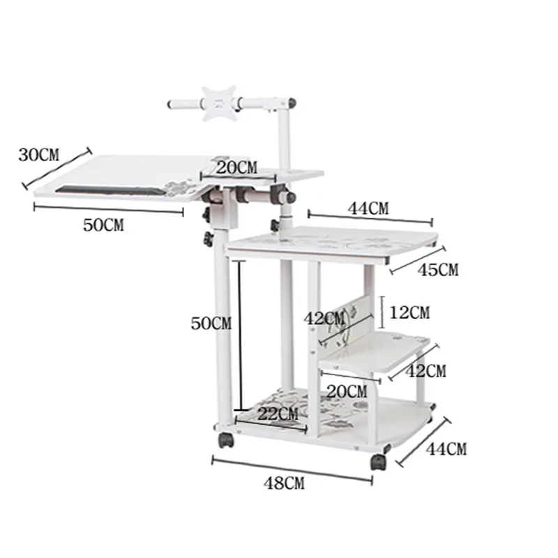  Large size Desktop computer Table Adjustable Portable Laptop Desk Rotate Laptop Bed Table Can be Li