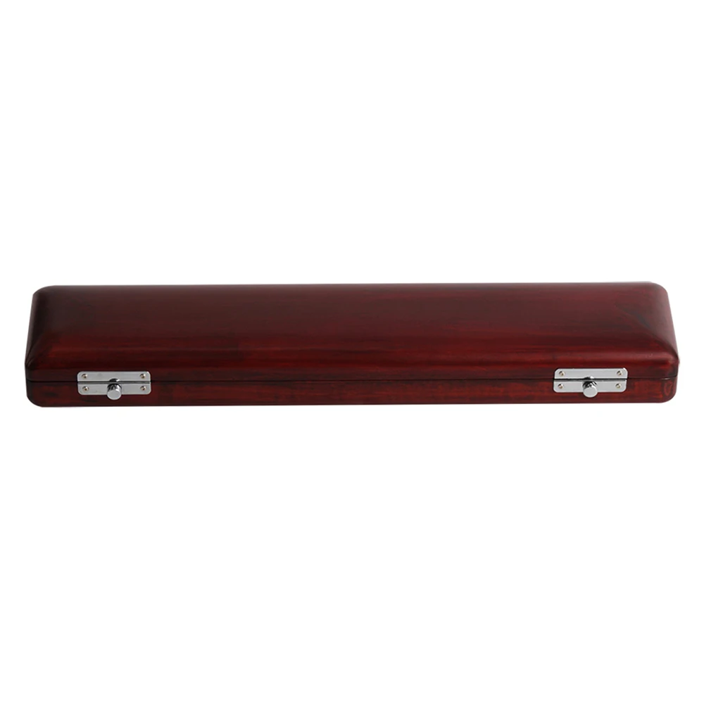 

High quallity Wooden Flute Case Box Holder Maple Solid Wood for 17-Hole Flutes Musical Instrument Hard Case