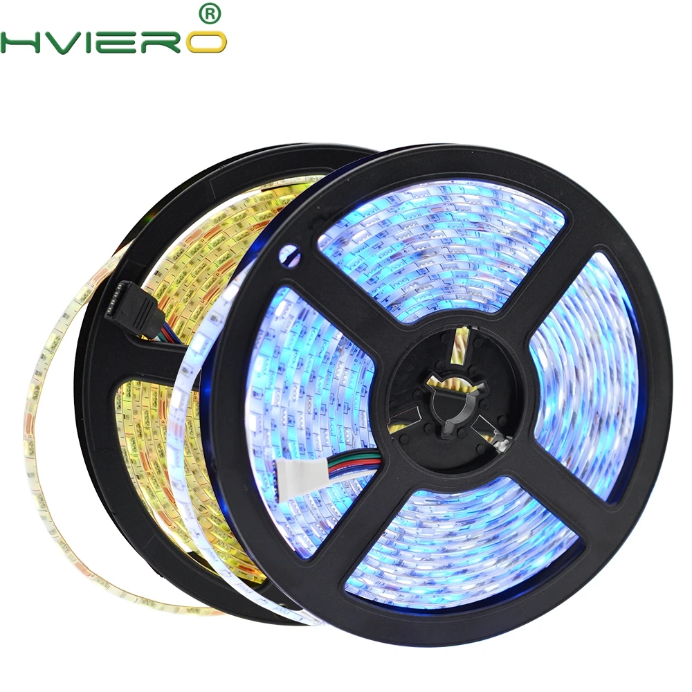 5 м 5050 2835 300Led Водонепроницаемый цветных (RGB) светодиодных лент Гибкий Настольный