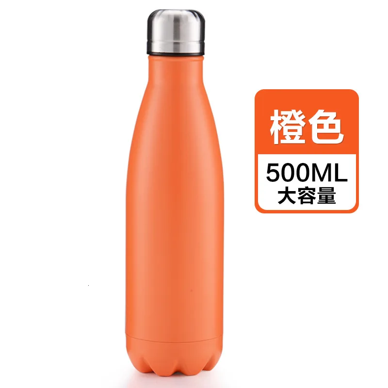 Borraccia Termica Bottiglia Acciaio Acqua Bottiglie Termiche Borracce In Inox Boraccia Sport steel Chilly Bottle - Цвет: Фиолетовый