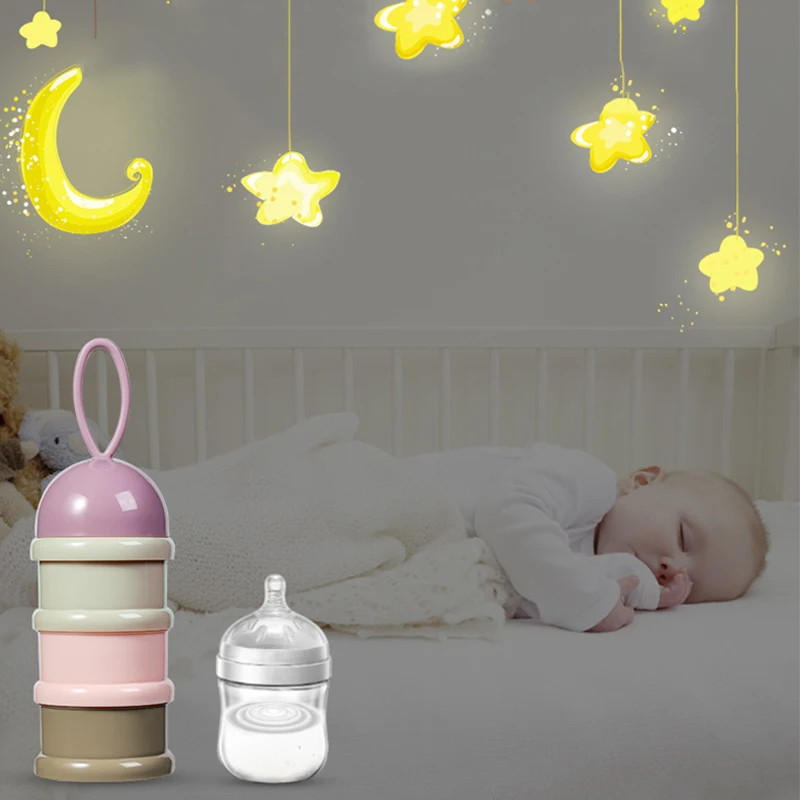 Portable Baby Milk Powder Container 3 Layer Food Container Infant Feeding Mix Layered Milk Powder Dispenser Snack Cup