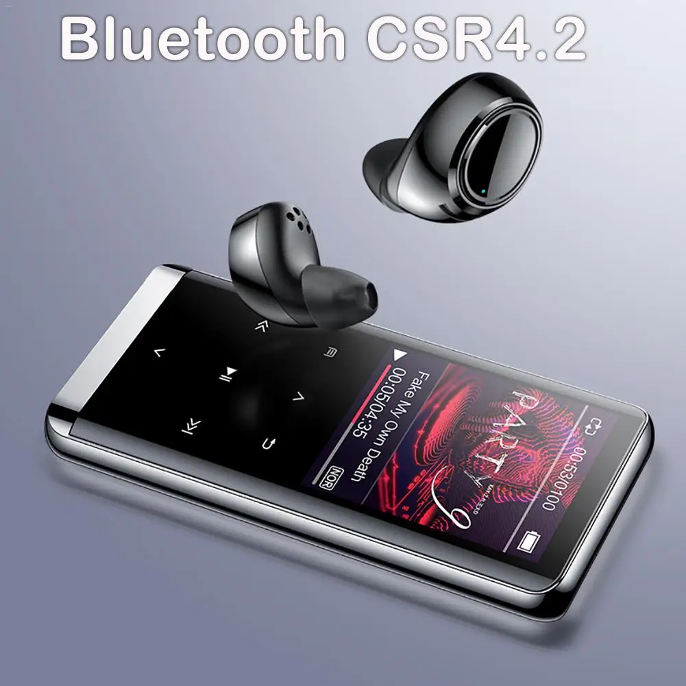 Bluetooth MP3-плеер наушники HiFi fm-радио мини USB MP3 1,8-дюймовый OLED дисплей портативный музыкальный плеер Диктофон