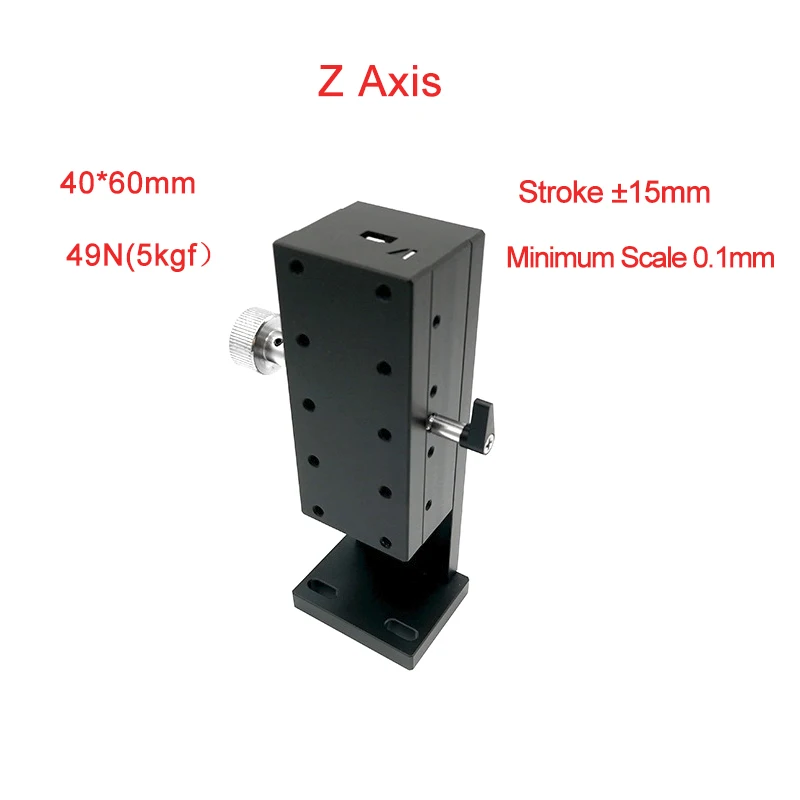 Z Axis 40*60 руководство смещения платформы микрометр скользящая стальная шаровая