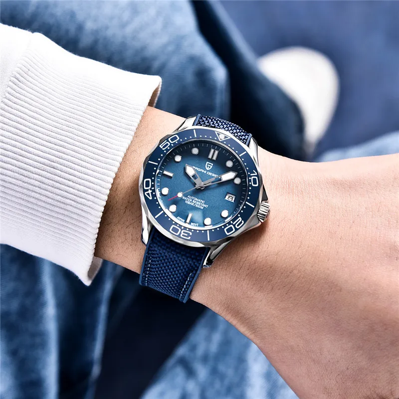 PAGANI Design Top Brands Blue Men Watches 2021 New 007 commander Men Watch Fashion  waterproof 100M wristwatch Japan NH35 1667