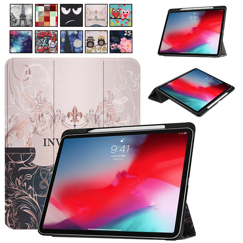 Чехол для iPad Pro 11 с принтом умный чехол держатель карандашей автоматический режим