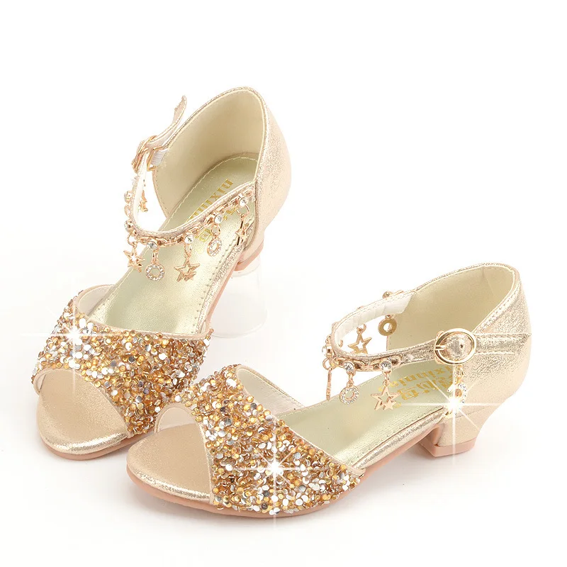 Girls Sandals Summer Open Toes High Heels