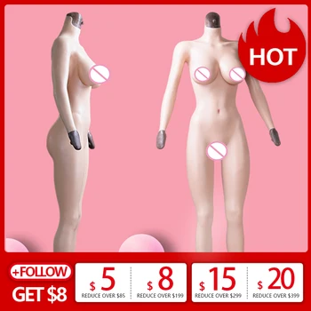 Seins en Silicone solide vagin body pour crosscommode avec manches F coupe poitrine forme fesses coussinet poitrine plaque fausse chatte vagin