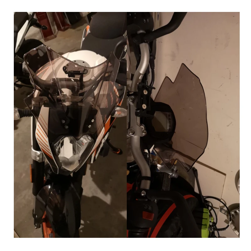 Расширитель ветрового стекла для KTM Duke 125 200 390 2011 2012 2013 2014 2015 2016 2017 2018 2019|Козырьки от