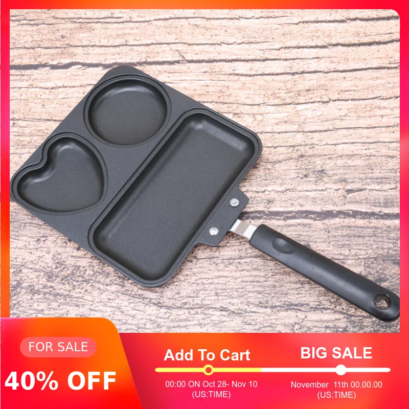 

Handle Square Omelet Pan For Eggs Ham PanCake Maker Frying Pans Creative Non-stick No Oil-smoke Breakfast Grill Pan Cooking Pot