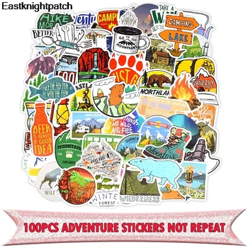 

20set/lot 100pcs Outdoor adventure Sticker pack for scrapbooking album Luggage Laptop Skateboard notebook decal decoration E1302