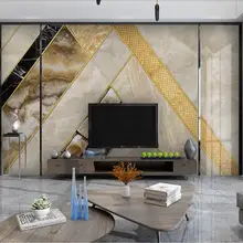 Изготовитель на заказ абстрактные геометрические мраморные джазовые белые обои для рабочего стола