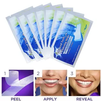 

1 bag = 2 pcs A pack of professional advanced teeth stripsnew teeth stickers whitening beauty N3V8