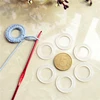 200pcs* White Plastic Ring 20mm Curtain Rings Crochet Net Bag Garments Shoes Backpack Outdoor Bag Parts BZZ08 ► Photo 2/6