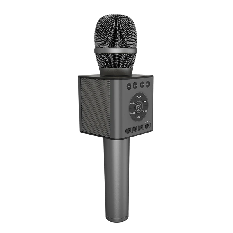 HOT-TOSING Wireless Bluetooth Karaoke Microphone Portable Handheld Machine Speaker Compatible Phone, PC, Computer for Party/Chur