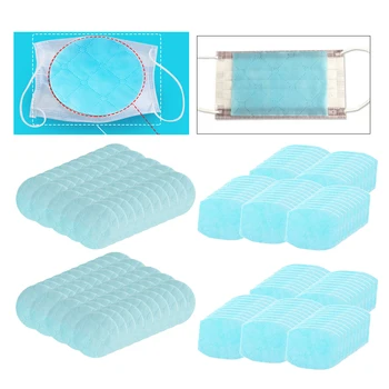 

200x Non-woven fabrics maskmat Universal Disposable Mask Replacement Pad Mask Mats Filtering Cushion