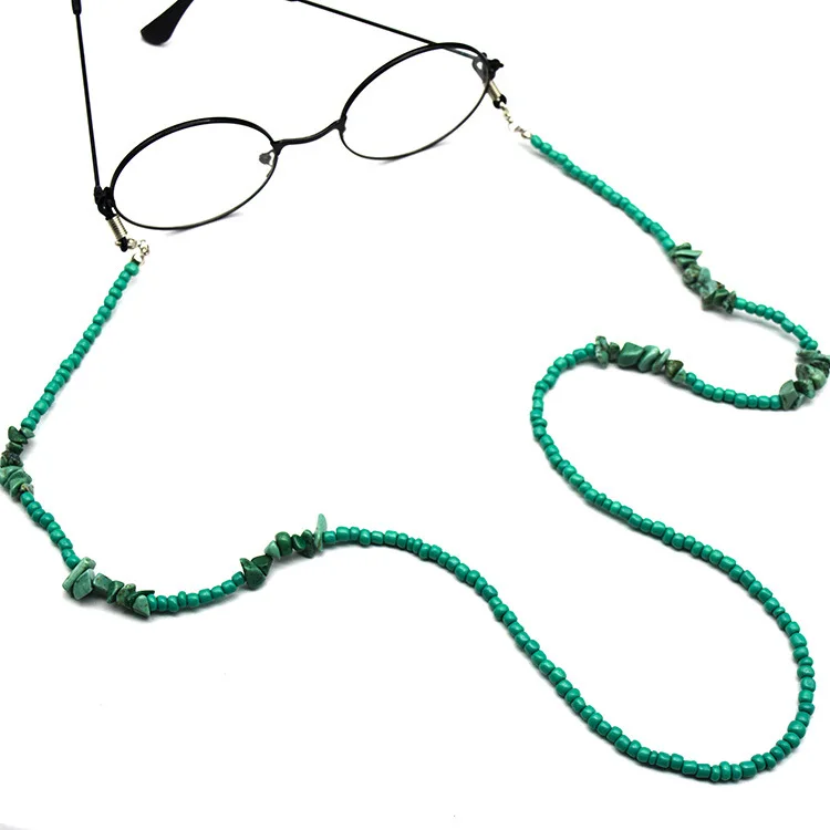 Бирюзовые очки с цепочкой