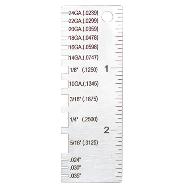 

Stainless Steel Welding Gage Plated Size Inspection Tool Wire Metal Sizes Thickness Gauge Wire/Metal Sheet Thickness