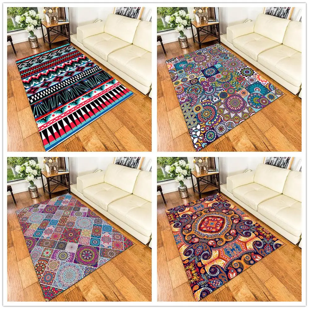 Ковры в турецком этническом стиле для гостиной, спальни, Ковров, современный скандинавский дом, роскошный тонкий напольный коврик, коврики для кофейного столика